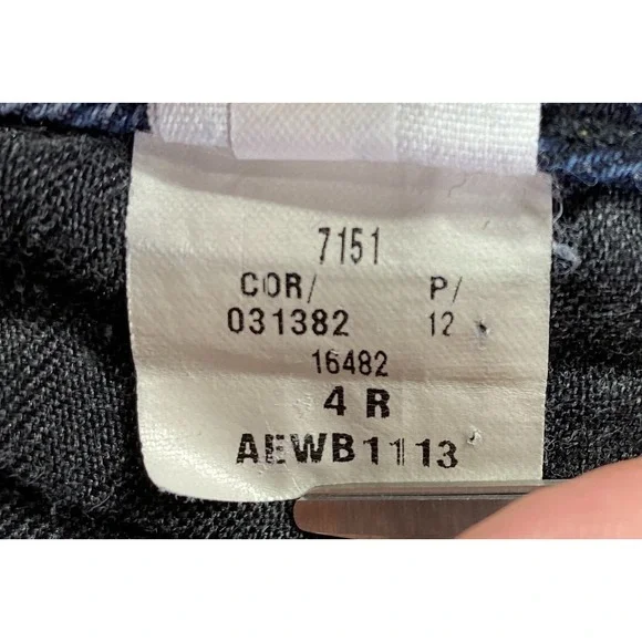 American Eagle Jeans Womens 4 Original Boot Cut Mid Rise Dark Wash Y2K Denim - Picture 7 of 14